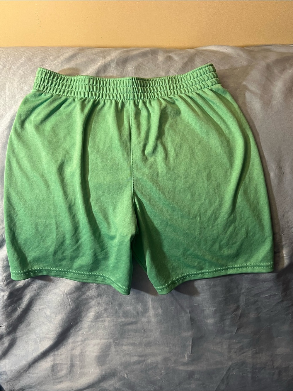 Boys Lightweight Green Elastic-Waist Shorts